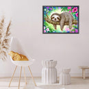 Full Cross Stitch 11CT Sloth Counted Embroidery DIY Crafts Home Decoration