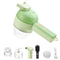 Wireless Electric Vegetable Cutter Set 4 in 1 Vegetable Chopper Food Processor