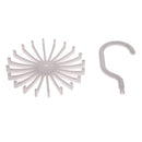 Rotating Tie Belt Rack Adjustable Tie Hanger Holds 20 Neck Ties Closet Organizer