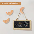 Wall Hook - Adhesive Wall Mounted Modern Hook Rack Wooden Decorative Wall Hoo