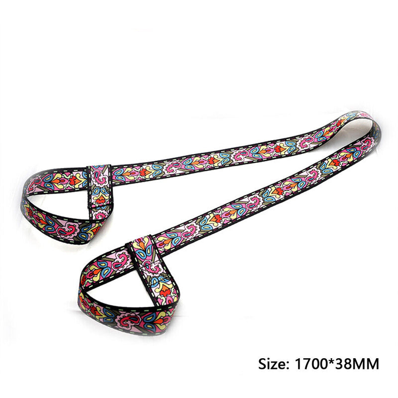 Digital Printed Yoga Mat Strap Adjustable Sling Shoulder Carrying Sling Belts