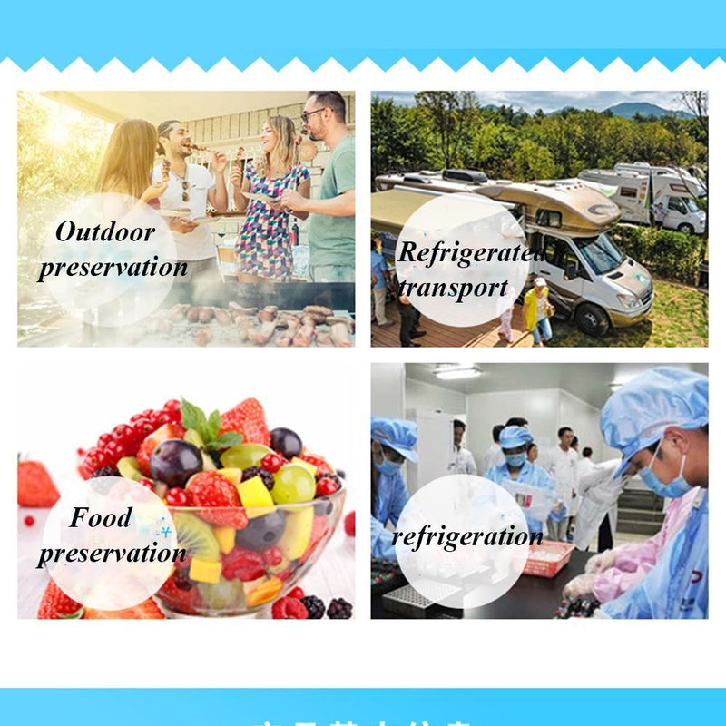 Water injection Cool Therapy Gel Freezer Cooler Pack Lunch Box Ice Blocks