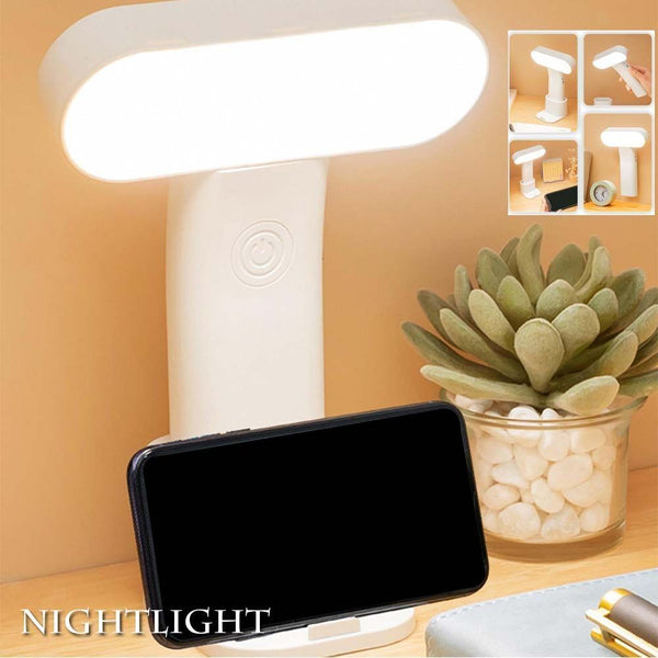 White for NightStand Reading Table Lamp LED NightLight Desk Light Protable
