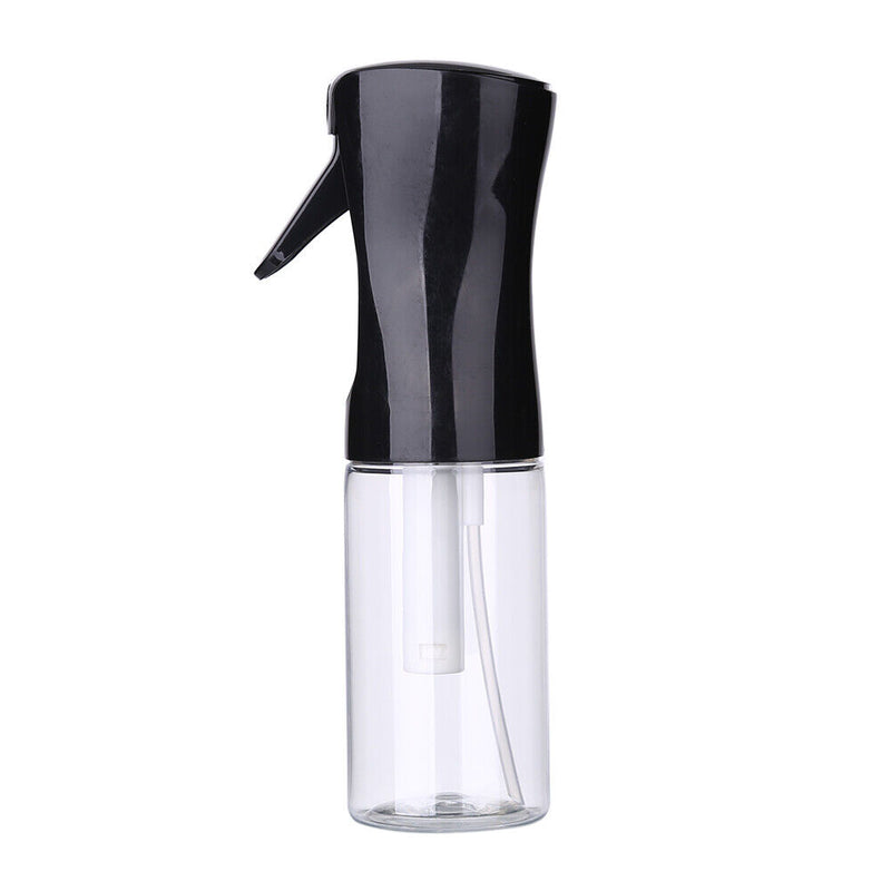 200ml High Pressure Spray Mist Bottle Salon Barber Hair Tool (Clear Black)