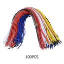 100pcs/lot 20cm Tin Plated Breadboard PCB Solder Cable Copper Fly Jumper Wire