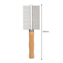 Pet Dematting Flea Comb Cats Dog Grooming Hair Removes Brush (Double Side) Newly