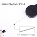 Key Ring Hanging Elastic Buckle Anti-lost Keychain Badge Reel Clip Key Hanging