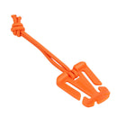 5pcs Molle Backpack Carabiner EDC Elastic Rope Webbing Fix Buckle (Orange) Newly