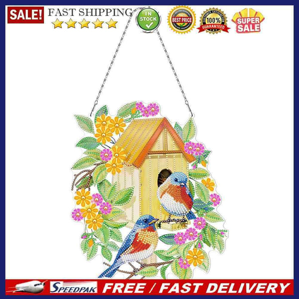 5D Diamond Painting Mosaic Drawing Home Door Wreath Decor Party Garland Gifts
