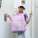 #A Rainbow Gradient Kid Backpack Kindergarten Children Boy Girl Oxford Cloth Cas