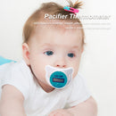 Safe Silica Gel Baby Pacifier Temp Measuring Fever Alarm (Blue Fahrenheit) Newly