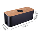 Data Cable Storage Box Wooden Mobile Phone Computer Tablet Charging Line Ca