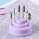 48 Holes Nail Drill Holder Stand Display Manicure Box Organizer (Purple) Newly