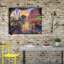 Painting By Numbers Kit DIY Street View Hand Painted Canvas Oil Art Picture