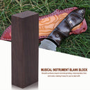 DIY Handle Empty Wooden Block Ebony Wood Musical Instruments Inlay Decoration