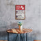 Home Weatherproof Retro Chic Letters Sign Iron Painting Wall Drawing Templates