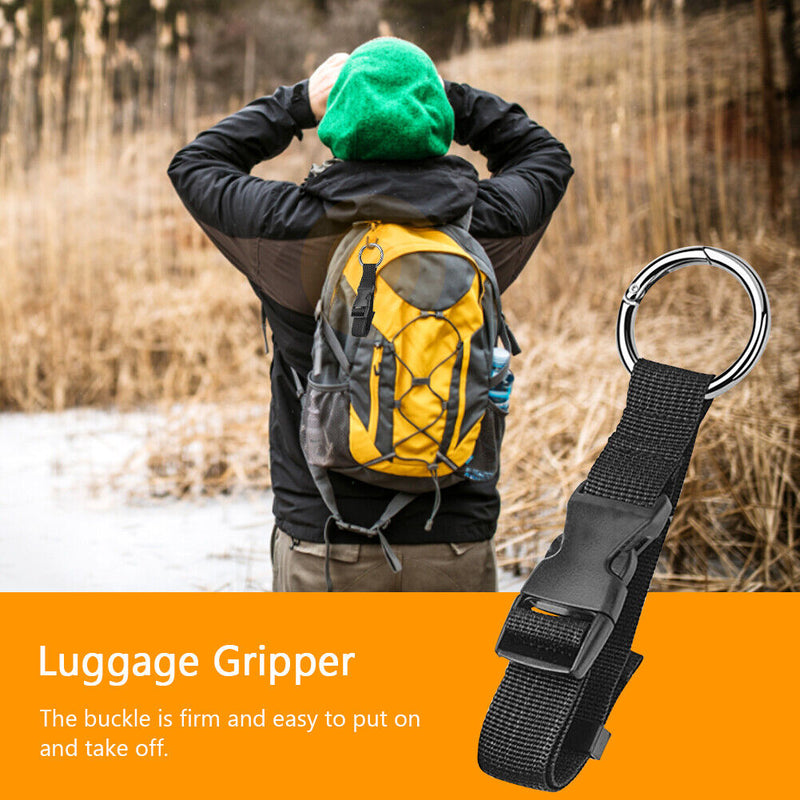 Portable Luggage Strap Holder Nylon Travel Backpack Handbag Belt Buckle Clips