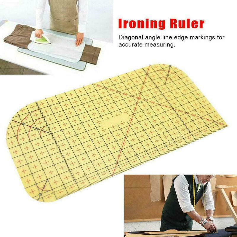 Measuring Tool Ruler Hot Ironing Ruler Patchwork Tailor Sewing Supplie DIY X9Q3