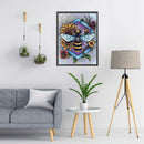 Full Cross Stitch Handcraft 11CT Stamped Bee Flower Needlework DIY Home Ornam