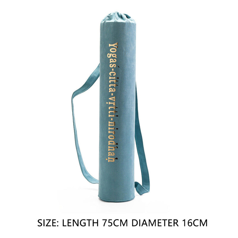 Yoga Mat Shoulder Carrier Bag Exercise Pilates Pads Backpack (Light Blue) Newly