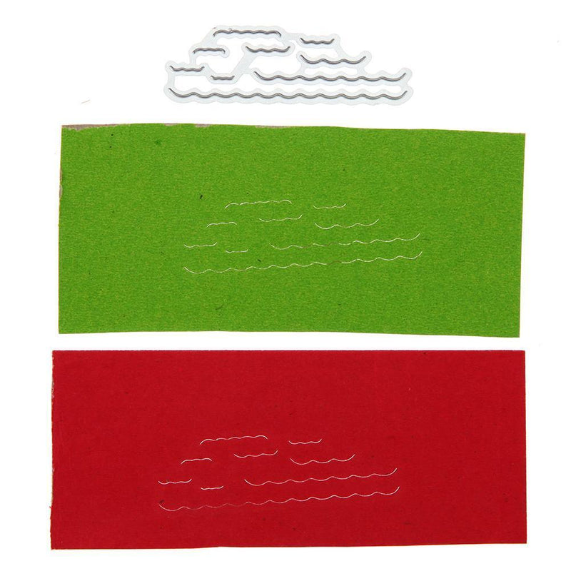 Wave Dies Stencils Scrapbook Embossing DIY Crafts Album Paper Card