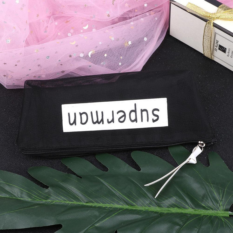 Letters Student Large Capacity Pencil Bag Stationery Storage Case (superman