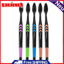 demiawaking 5pcs bamboo toothbrushes soft kids eco-friendly toothbrush