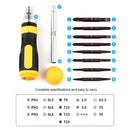 Durable 19 in 1 Two-Way Ratchet Screwdriver Anti Slip Handle Screw Driver