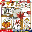 14CT Stamped Cross Stitch Kits DIY Printed Needlework Decor (K942 Autumn) Newly