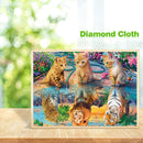 5D DIY Full Drill Diamond Painting Feline Embroidery Mosaic Craft Kit Home