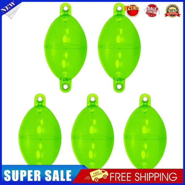 #A 5pcs Water Injection Bubble Fish Floats Plastic Hollowed Ball Buoy Tackles