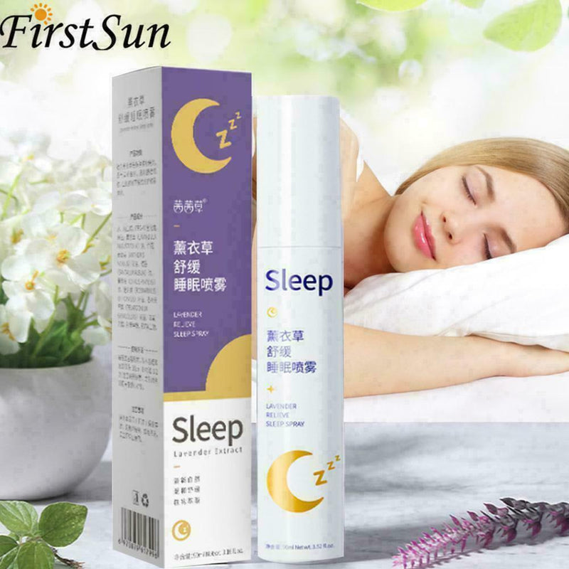 Aromatherapy Essential Oil Lavender Spray Sleep Peacefully O0L2 Relax 90ml U5Z1