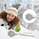 Snowflake Shape Snow Clipper Plastic Simple Operation Winter Fight Sports Toys