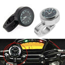 Motorcycle Bike Waterproof Black Dial Handlebar Clock Univ Fast Watch Tool W4T7