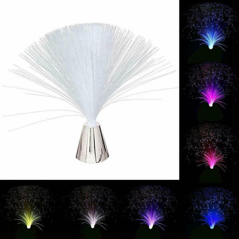 Fiber Optic Light Lamp Colour Changing Sensory Light Base Operated Battery G0C9