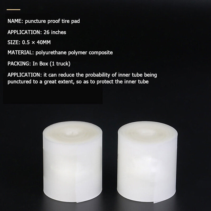 2 Roll/Set Bicycle Tire Liner Anti Puncture Pad Protector Tape (26 inch) Newly