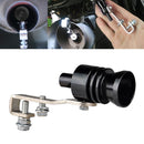 Car Motorcycle Exhaust Tip Whistler Turbo Sound Simulator Blow Off Valve Black
