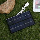 2W 5V Solar Panel USB Port Phone Charger Travel Portable E0V4