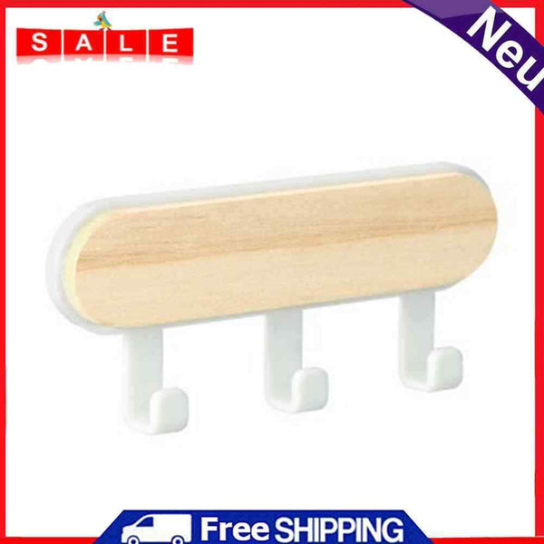 Wooden Hanger Storage Rack Punch Free Home Decorative Behind Door Back Racks