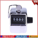 Digital Hand Tally Counter 4 Digit Number Manual Counting Golf Clicker
