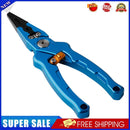 Fishing Pliers Scissors Braid Line Lures Cutter Hook Remover Tongs (Blue)