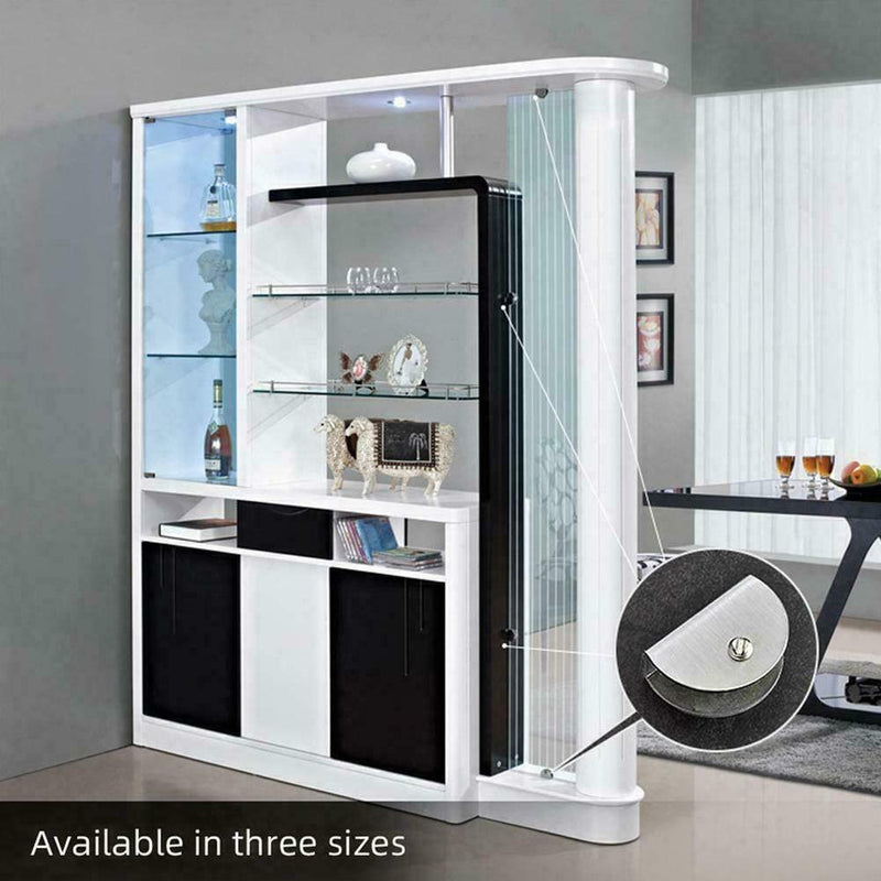 Glass Shelf Bracket Clamp Shelving Balustrade Brackets Alloy Holder Support D4G1