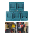 5pcs Tool Holder for Bosch/Makita 18V Lithium Battery Machine Rack (Blue) Newly