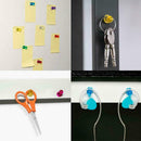 6pcs strong neodymium noticeboard skittle men pin magnets whiteboard fridge B9H1