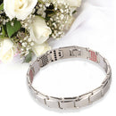 Magnetic Health Bracelet Power Therapy Detachable Bangle Chain (Sliver) Newly