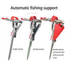 Outdoor Automatic Spring Fishing Rod Rack Durable Ground Fishing Pole Bracket