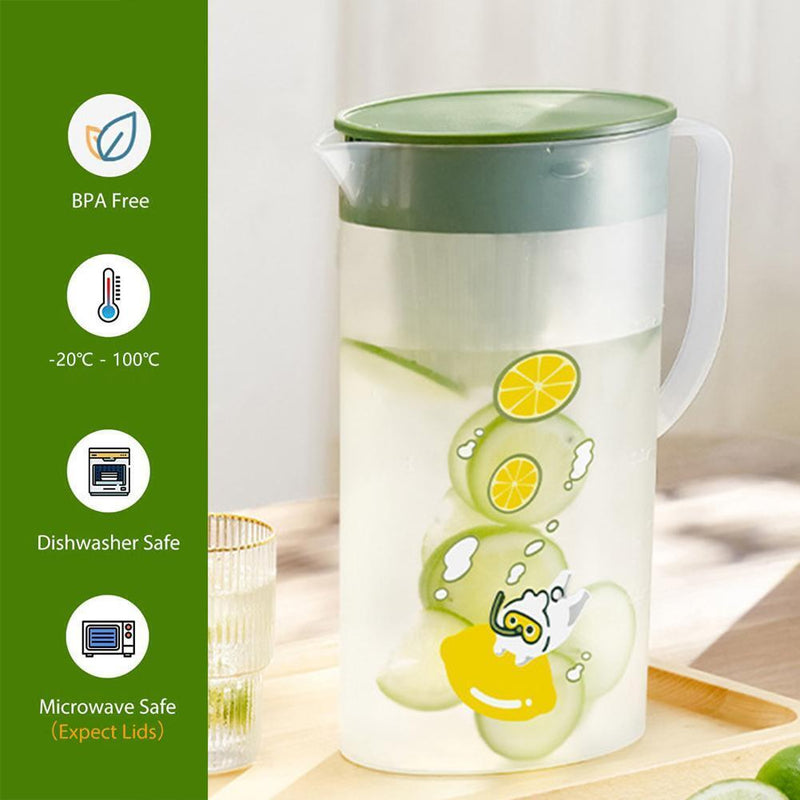 Durable Plastic Cold Kettle High Temperature Resistant Drink Dispenser (1L)