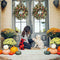 Autumn Wreath Pomegranate Wreath Indoor Outdoor Home Decor Window Wall TOP R6C6