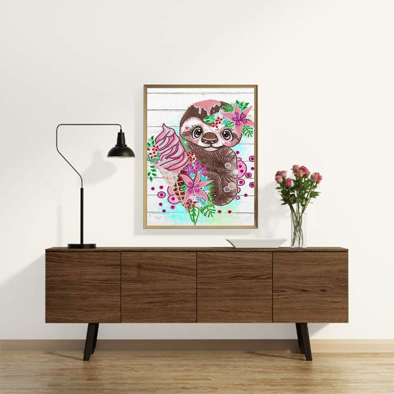 #A 5D DIY Diamond Mosaic Partial Drill Drawing Kit Animals Series Art Craft