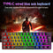 T60 Mechanical Gaming Keyboard Blue Switch 62 Key Keyboard for PC (Black)
